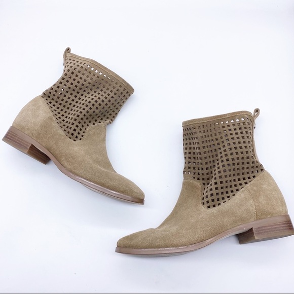 Michael Kors-Soft Suede Laser Cut Midi Boot 5.5 - Picture 3 of 9